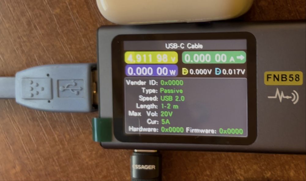 Кабель Essager Type C - Type C 100w з чіпом