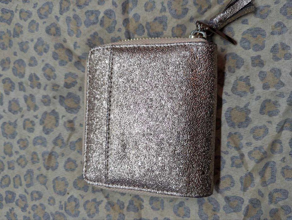 Гламурный женский мини-кошелёк Pisoraro Tokyo , розово-золотого цвета