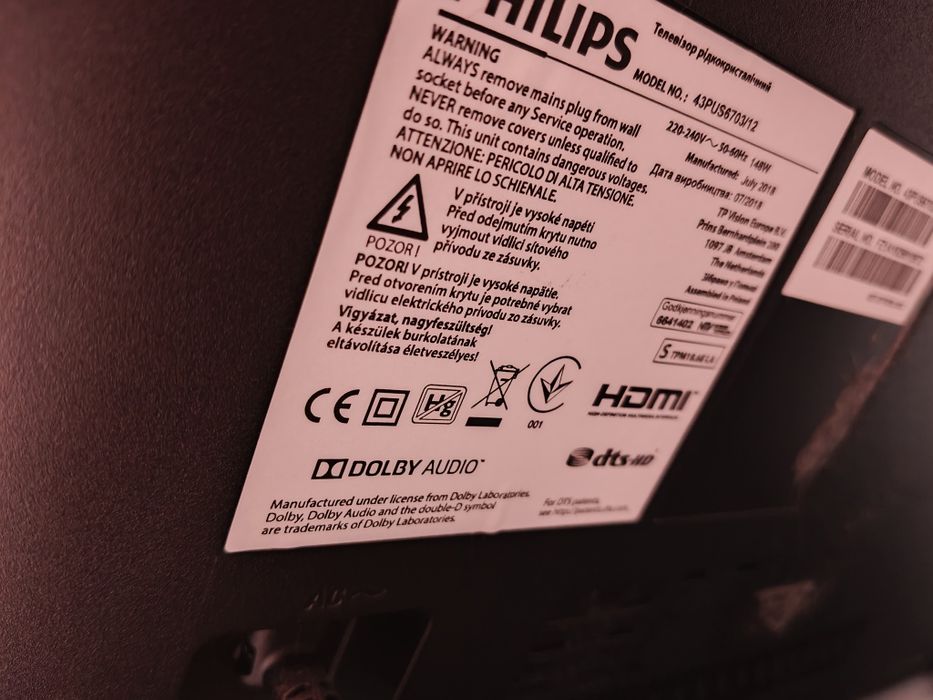 telewizor 4k Philips 43PUS6703/12