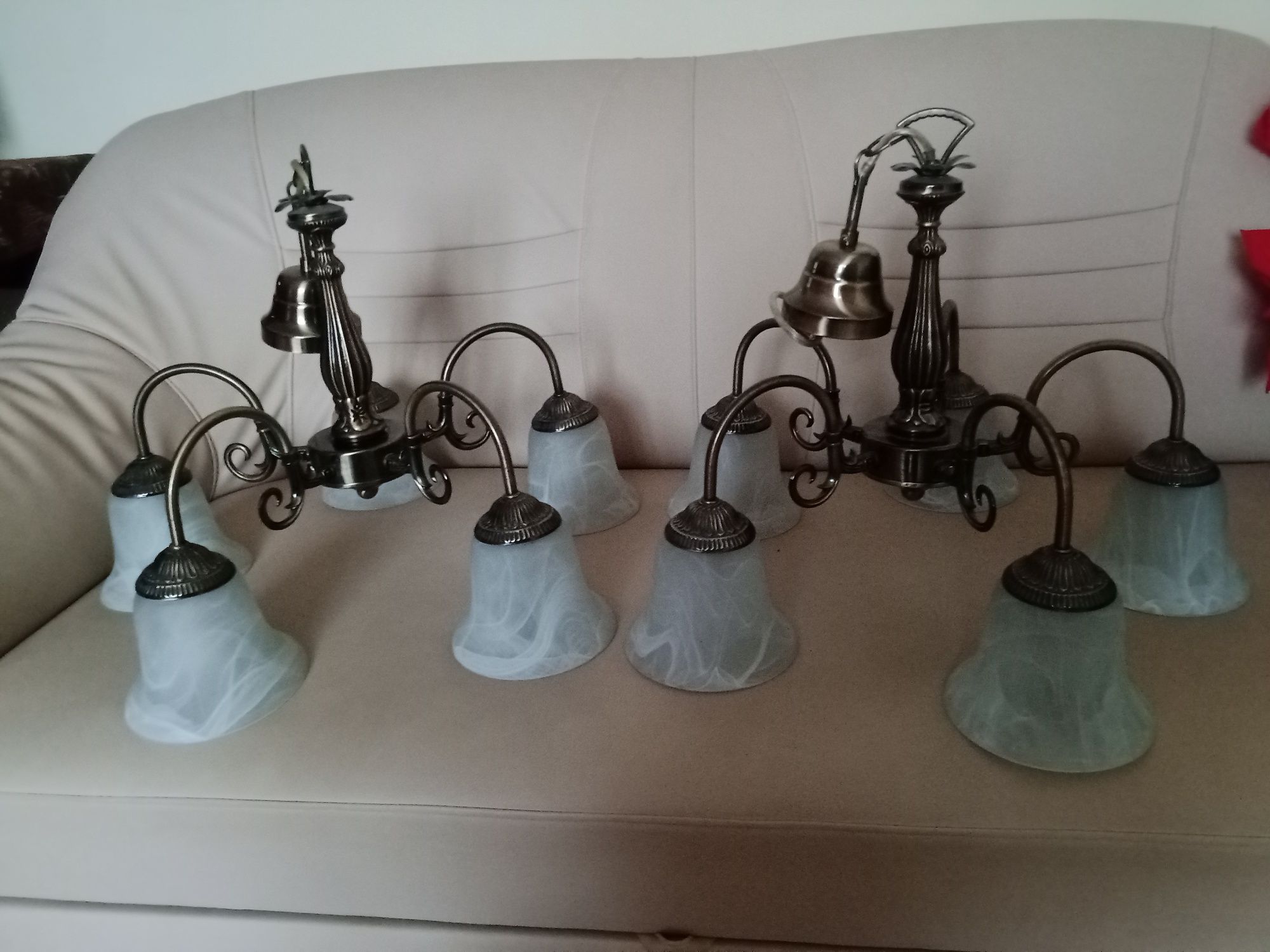 Lampa sufitowa stylowa 5 ramienna