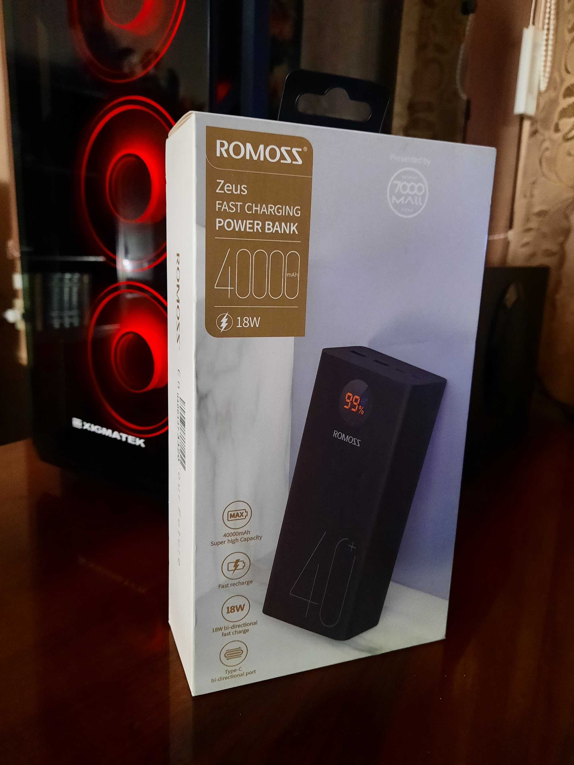 Внешний аккумулятор.Powerbank Romoss 40000 мАч