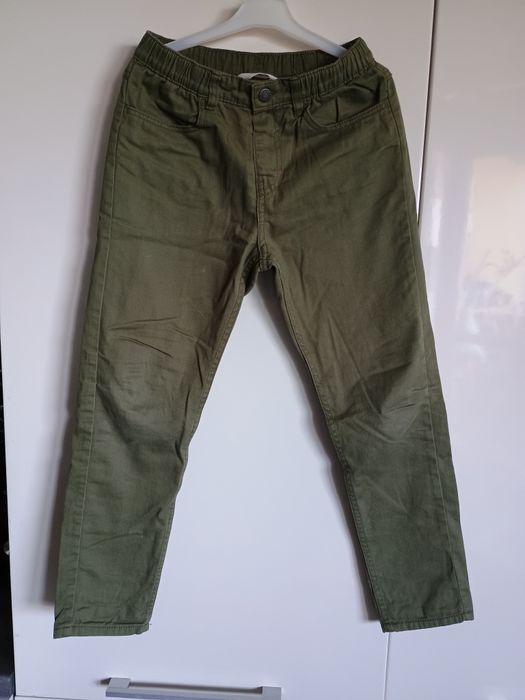 Spodnie ocieplane zimowe chłopięce h&m 140