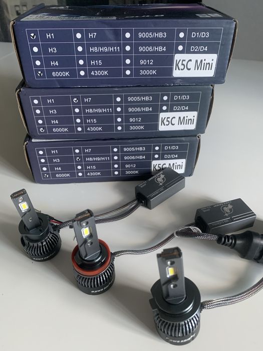 Лед лампи DAWNKNIGHT K5C mini, K5C, K7C, K8C H1,H4,H7,H8,H9,H11