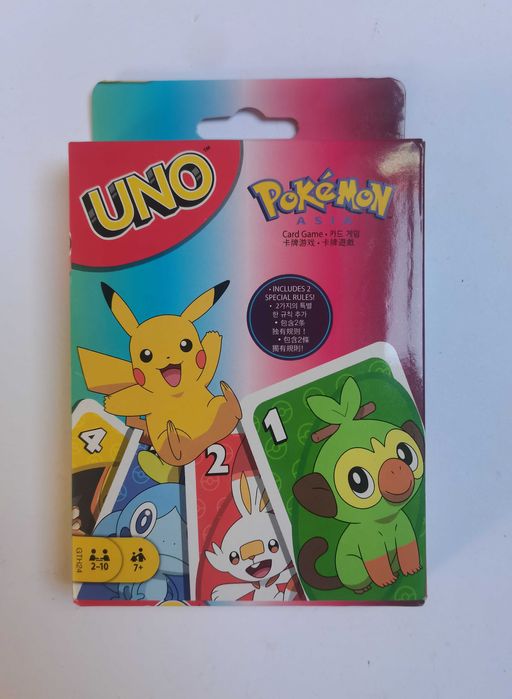 Gra karciana, karty UNO - edycja Pokemon [nowe]