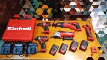 Conjunto máquinas Einhell bateria NOVAS!