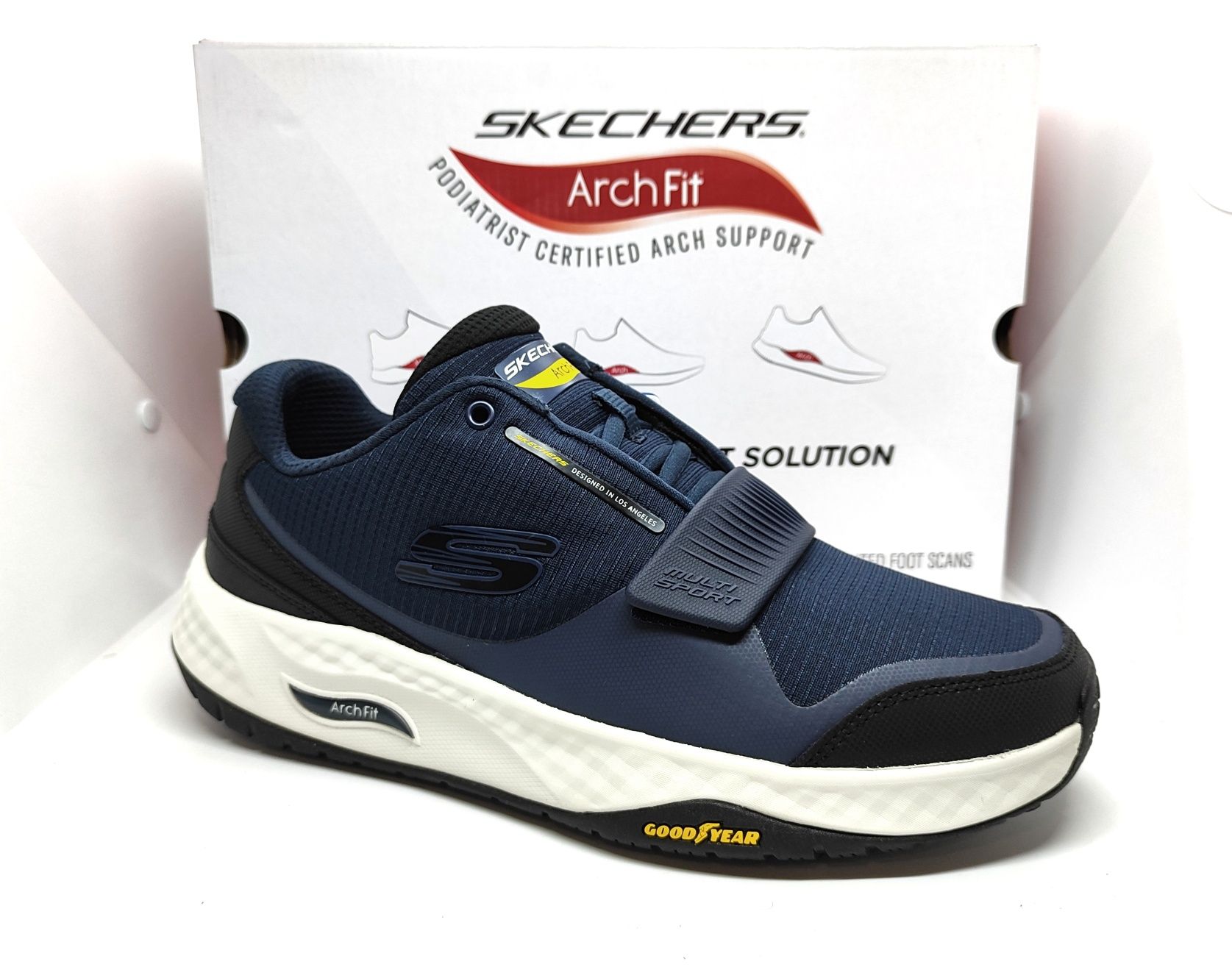 Кожаные 26 27,5 29 30см кроссовки Skechers Arch Fit Goodyear