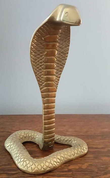 figurka kobra mosiężna