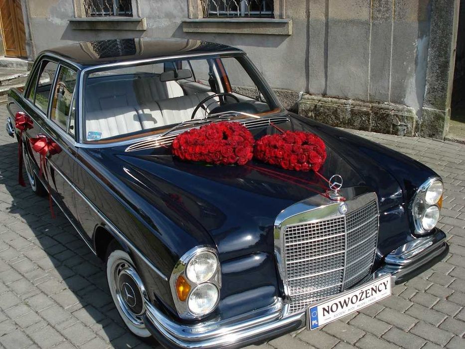 Auto samochód do ślubu zabytkowy Mercedes retro