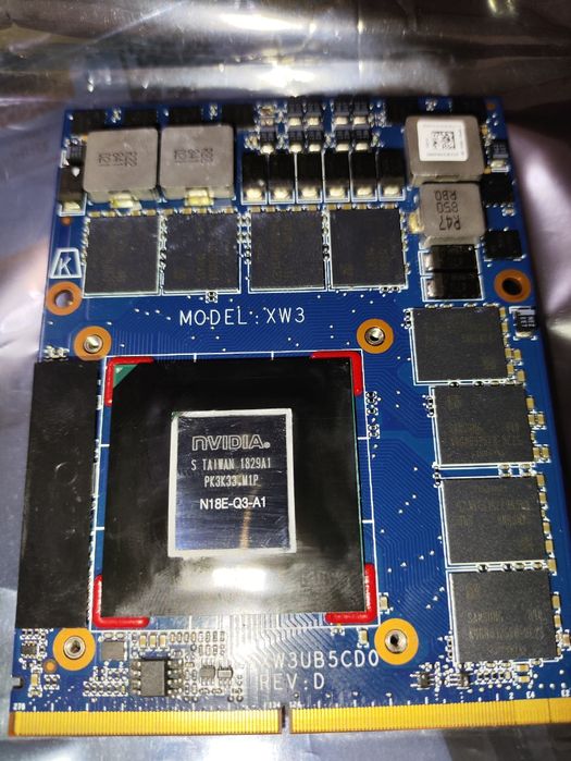 Топ апгрейд видеокарта для ноутбука Nvidia quadro P4200 8Gb MXM 3.0b