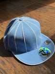 Czapka z daszkiem niebieska w paski blue 7 3/8 unisex fullcap