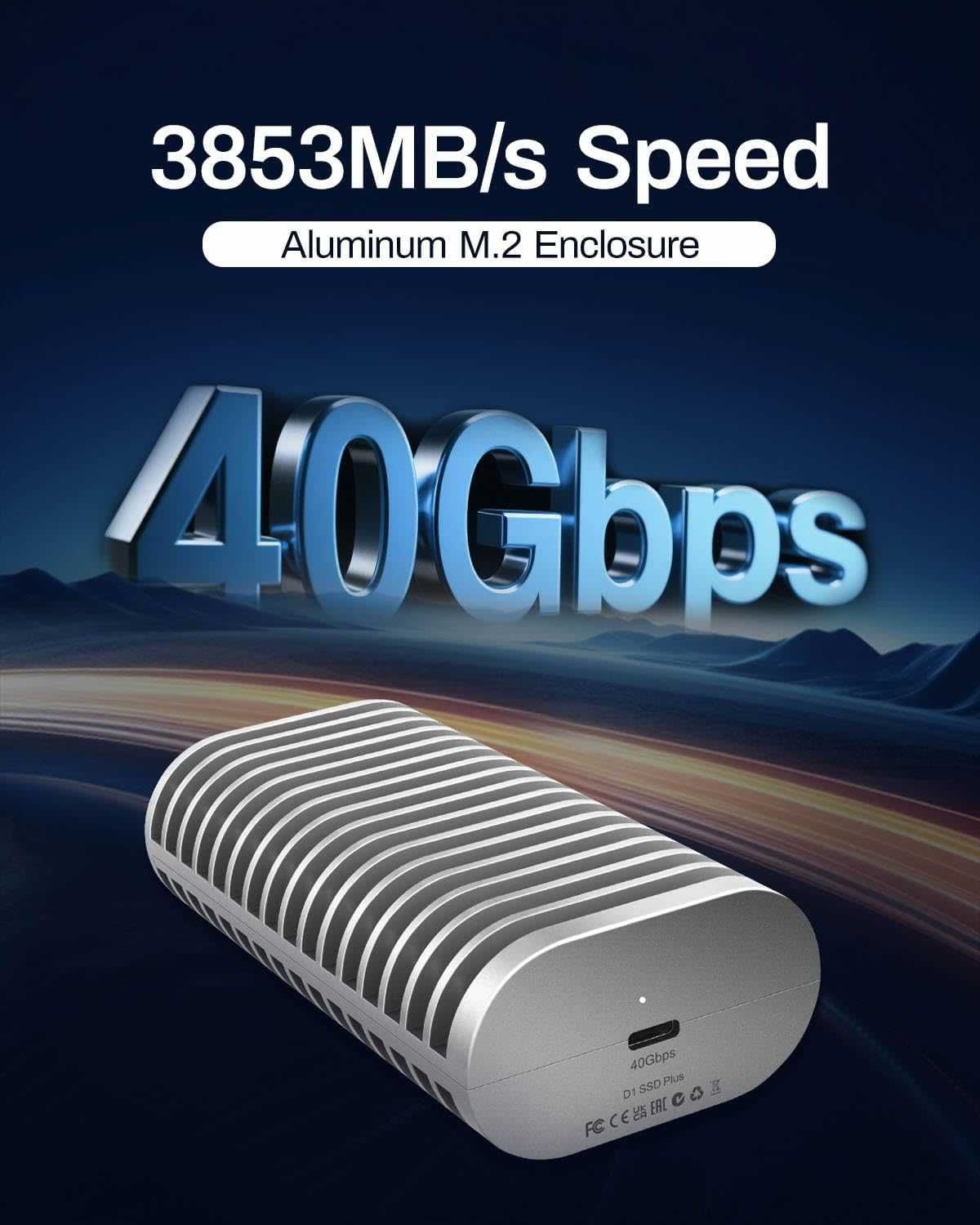 TERRAMASTER D1 SSD Plus 40Gbps M.2 Nvme
