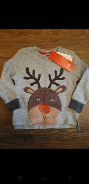 Nowa bluza świąteczna F&F, rozmiar 80, dziecięca