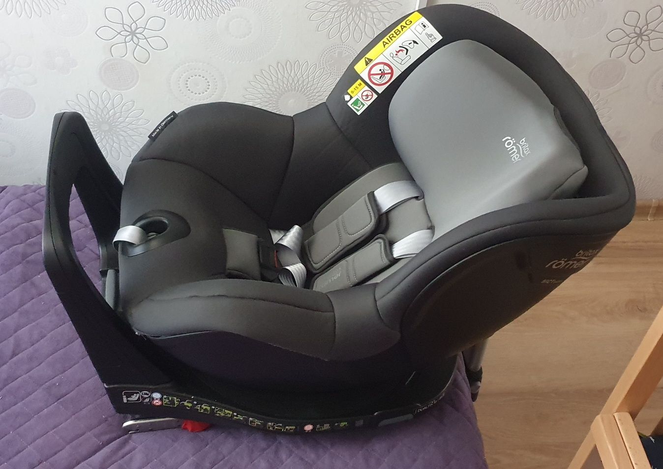 Fotelik BRITAX DUALFIX M i-Size do 18 kg i 105cm + lusterko smiki