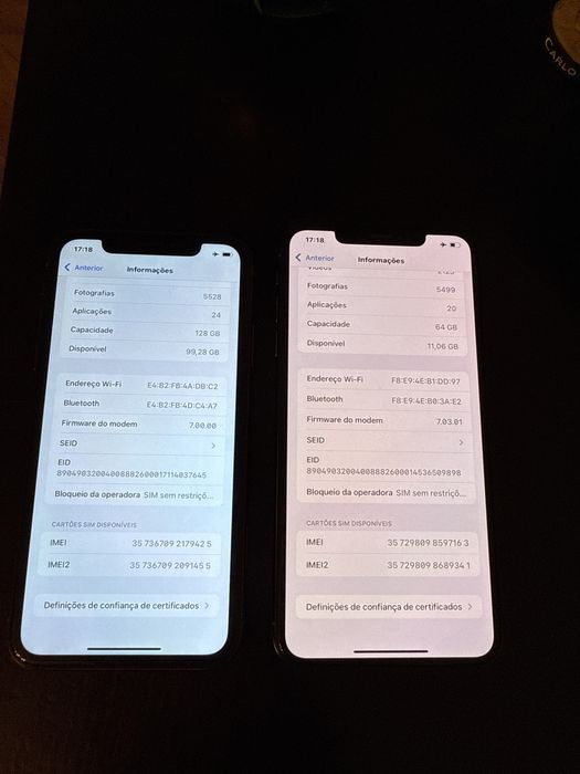 Iphone Xs Max e Iphone Xr