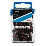 Bity udarowe PH2 x 25mm 20szt Graphite