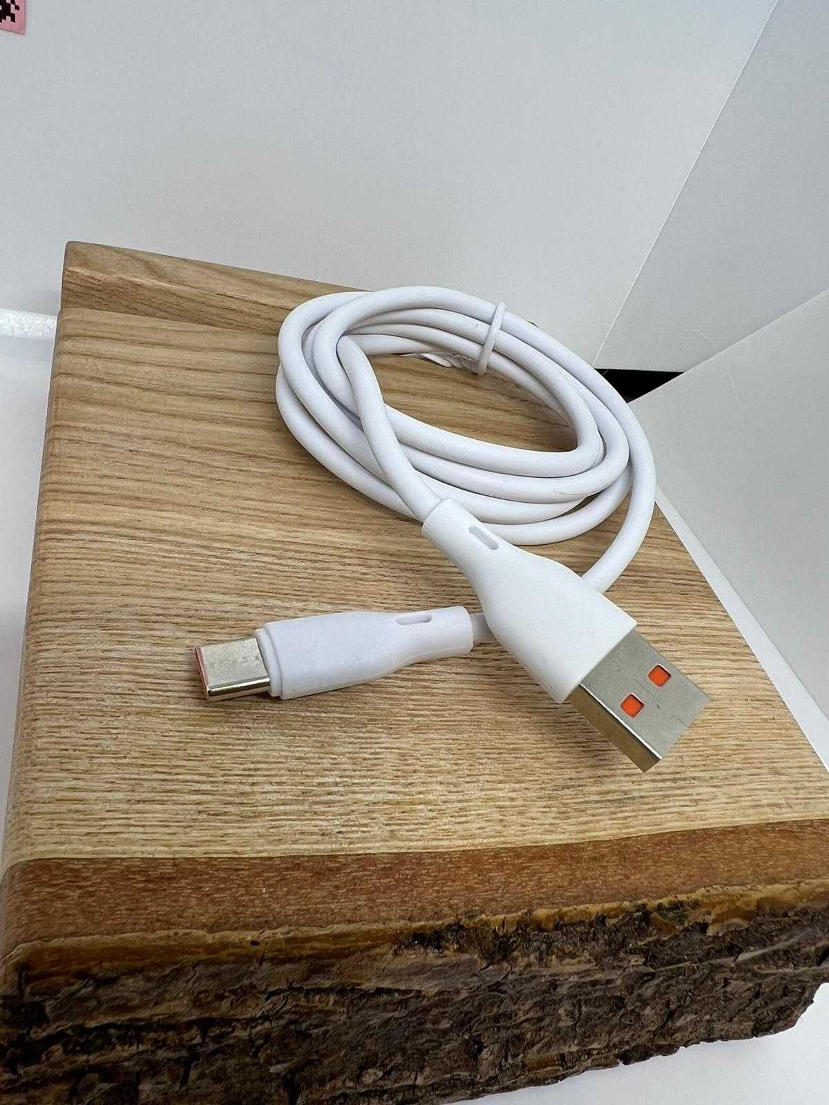 3x Kabel USB-C Super Fast USB Data Cable 6A - biały | 1metr!