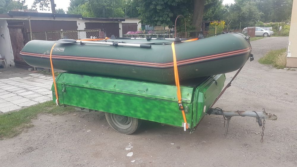 Ponton Kormoran 360 z kilem +podłoga Alu +przyczepa