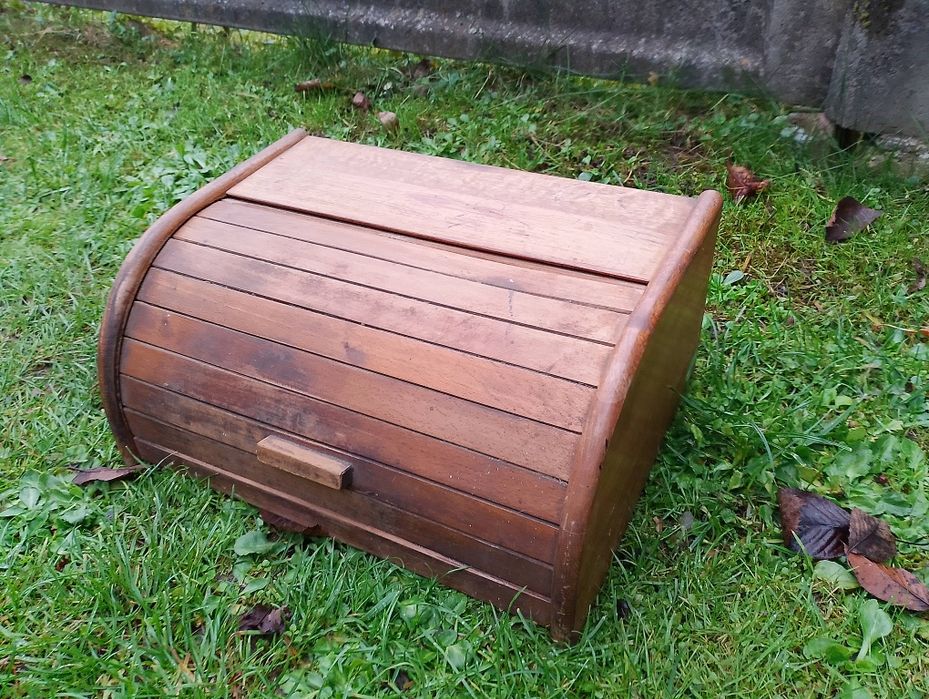 Chlebak, PRL, drewniany.