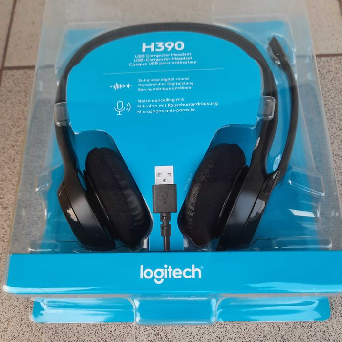 Słuchawki nowe Logitech H390  USB