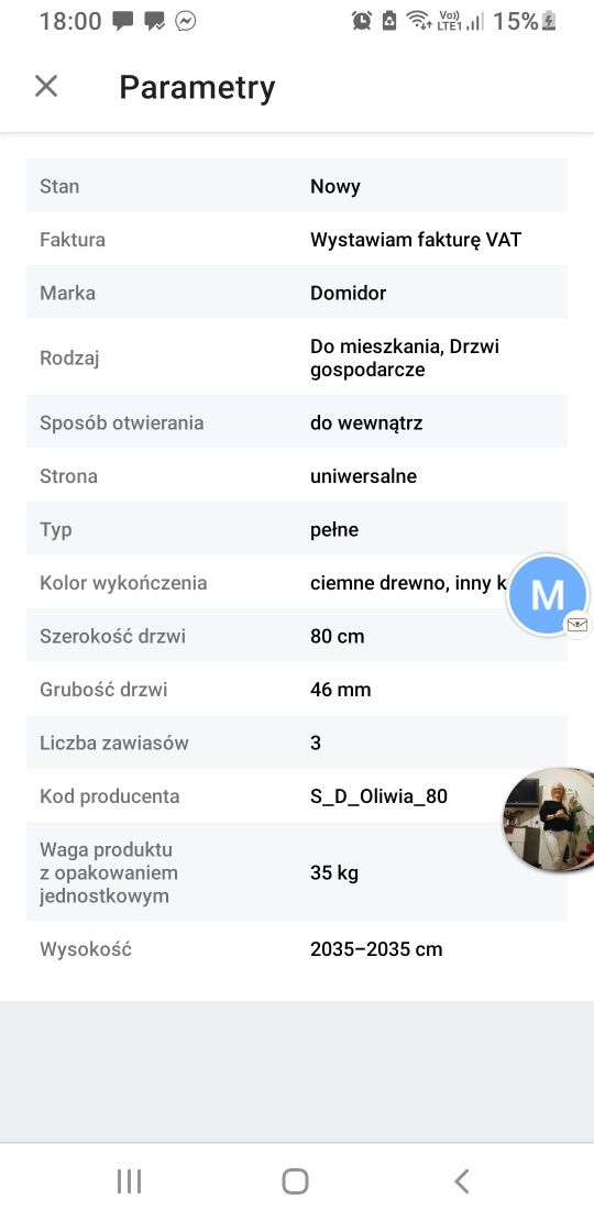 Drzwi wejściowe wewnatrzklatkowe