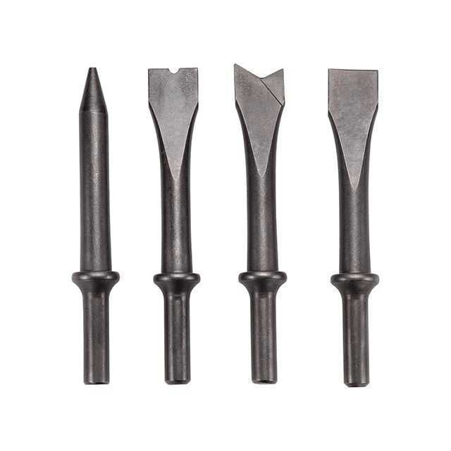 Зубило пневматичне 150 мм, з набором насадок 4 од.  INTERTOOL PT-1302