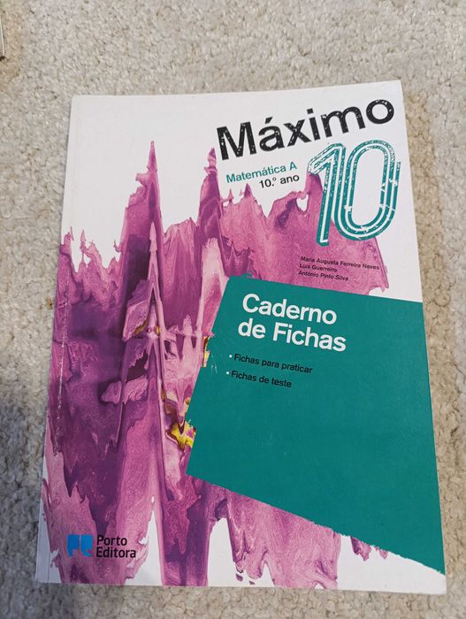 Livro de fichas Máximo 10- matemática A