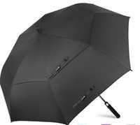 Czarny parasol golfowy duzy