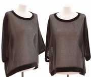 MARC CAIN bluza siatka pluszowa bawełna N5 42 MARCCAIN