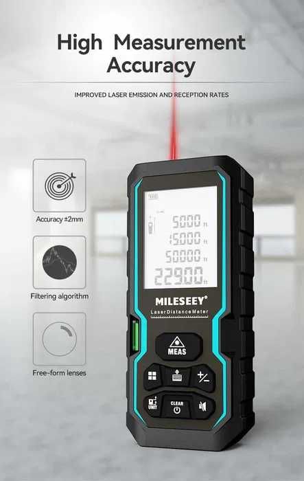 MILESEEY S6 40M - Laserowy dalmierz