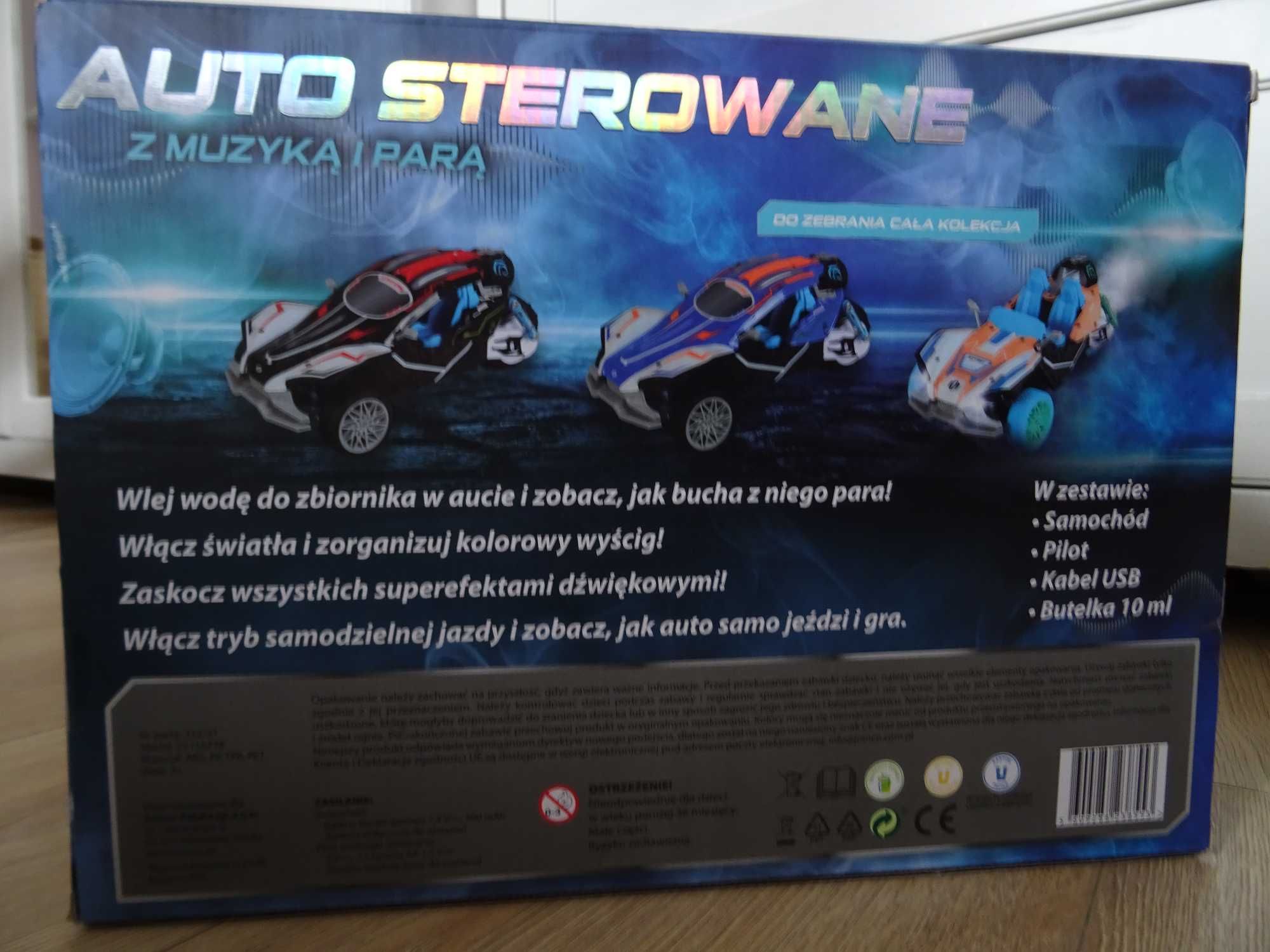 Auto sterowane z muzyką i parą