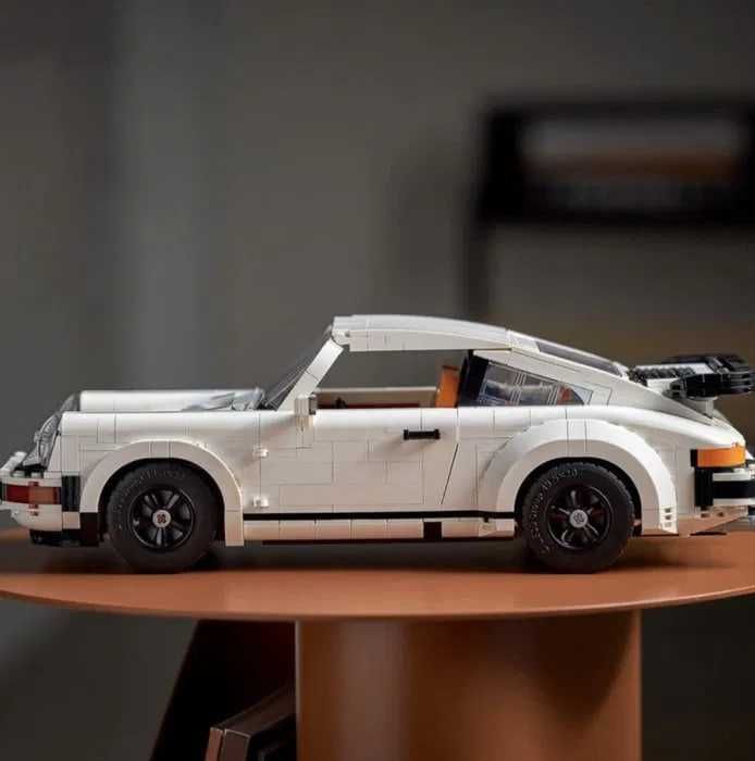 Конструктор білий автомобіль Porsche Vintage ,схожий на Lego