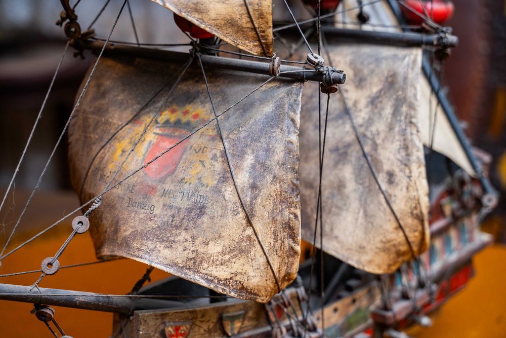 Stary model okrętu Peter von Danzig