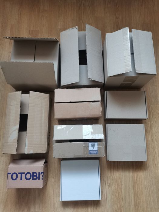 Картонні коробки б/у 39 штук