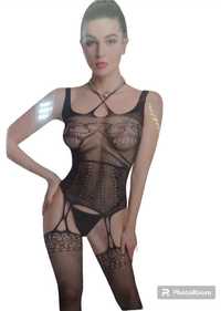 Bodystocking koronkowe