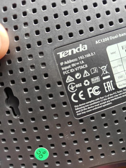 Router Tenda wi-fi AC1200