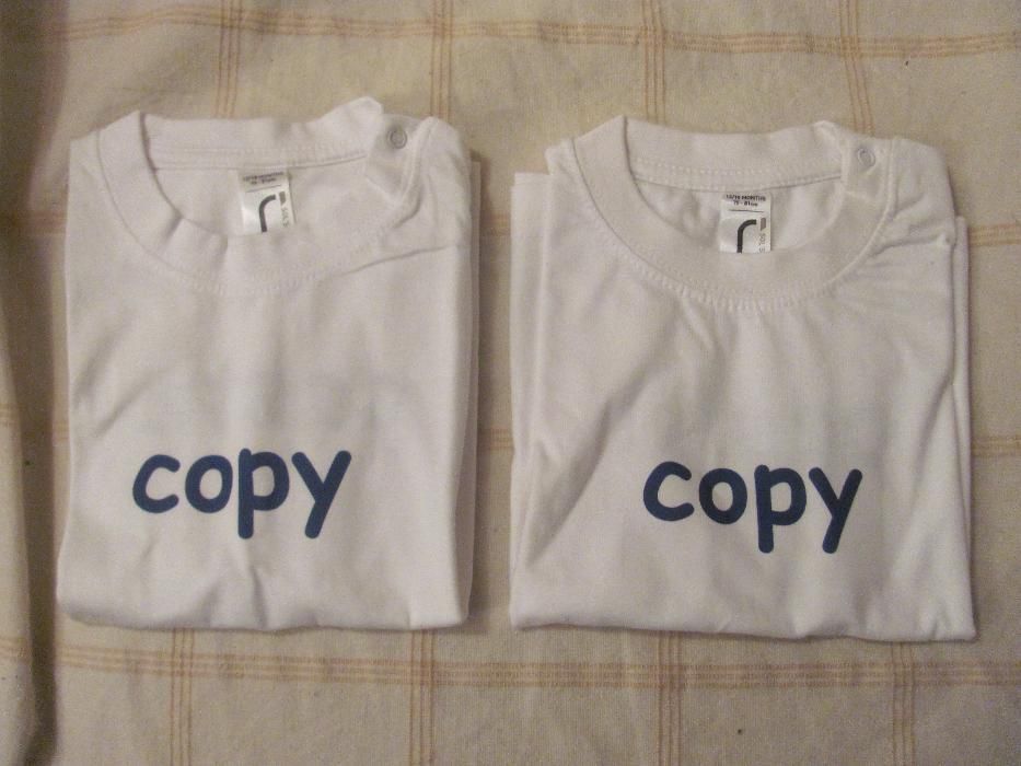 T-shirt's para bebés gémeos ( copy-paste )