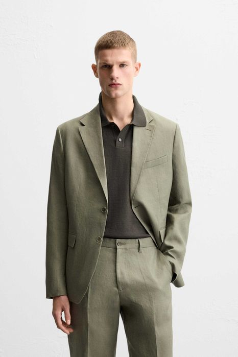 Піджак 100% льон Zara (p 52/ L)