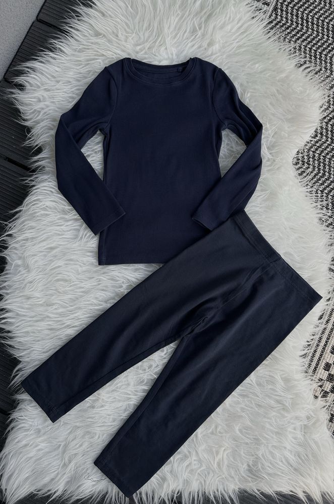 Zestaw bluzka prążek Next legginsy Primark nowy 104 dziewczynka