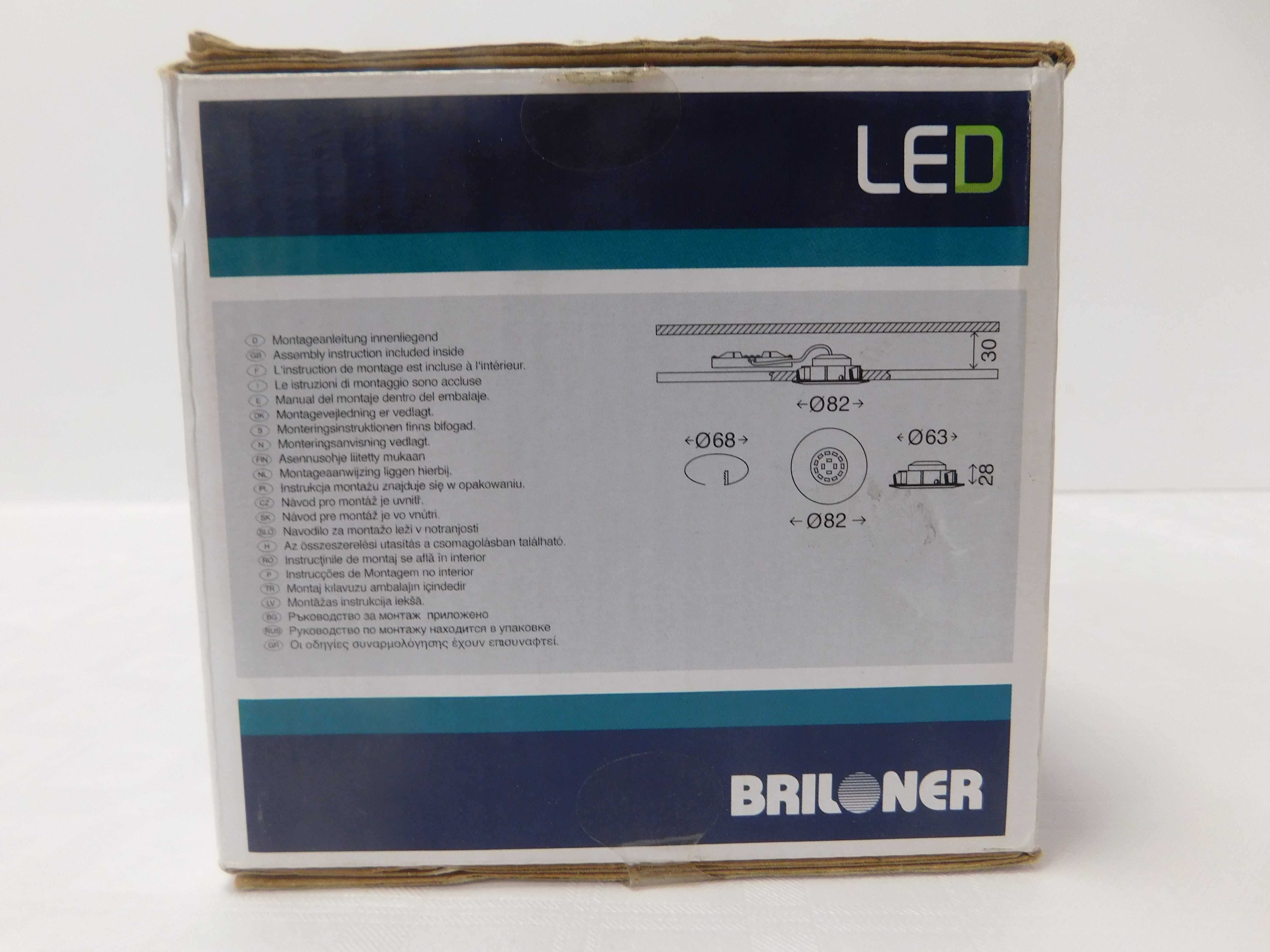 Briloner 7260.039 Zestaw reflektorów wpuszczanych moduł LED 3x5 W