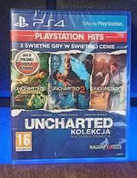 Uncharted: Kolekcja Nathana Drake'a PS4 PS5 - trzy gry przygodowe, PL!