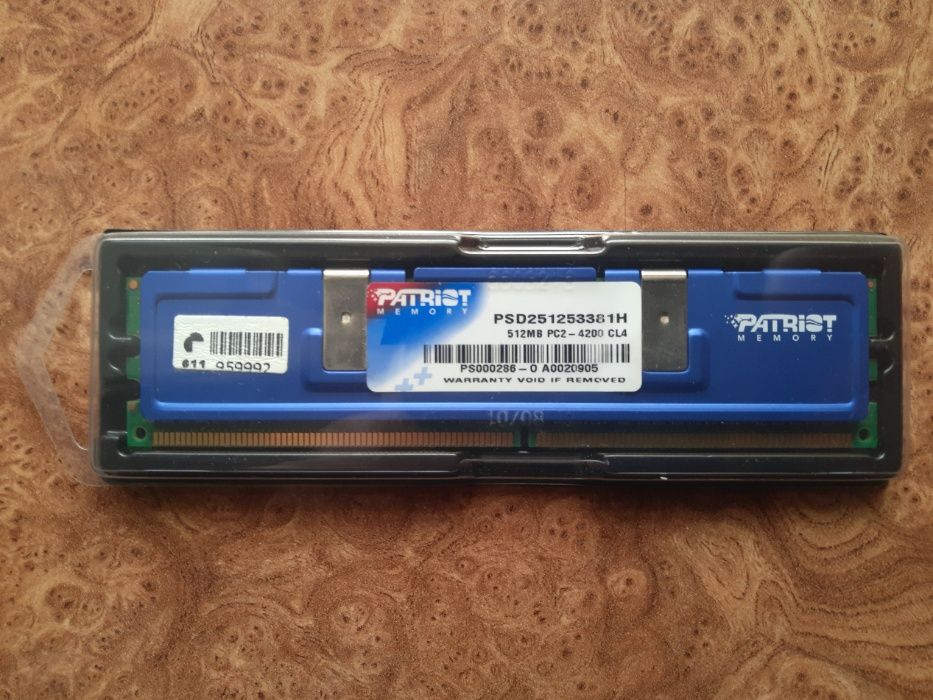 Оперативная память (ОЗУ) PATRIOT DDR2 512 MB (PSD251253381H)