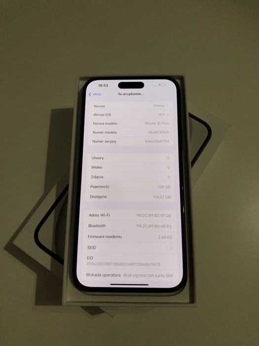 Iphone 15 Plus 128GB | 91% kondycji baterii
