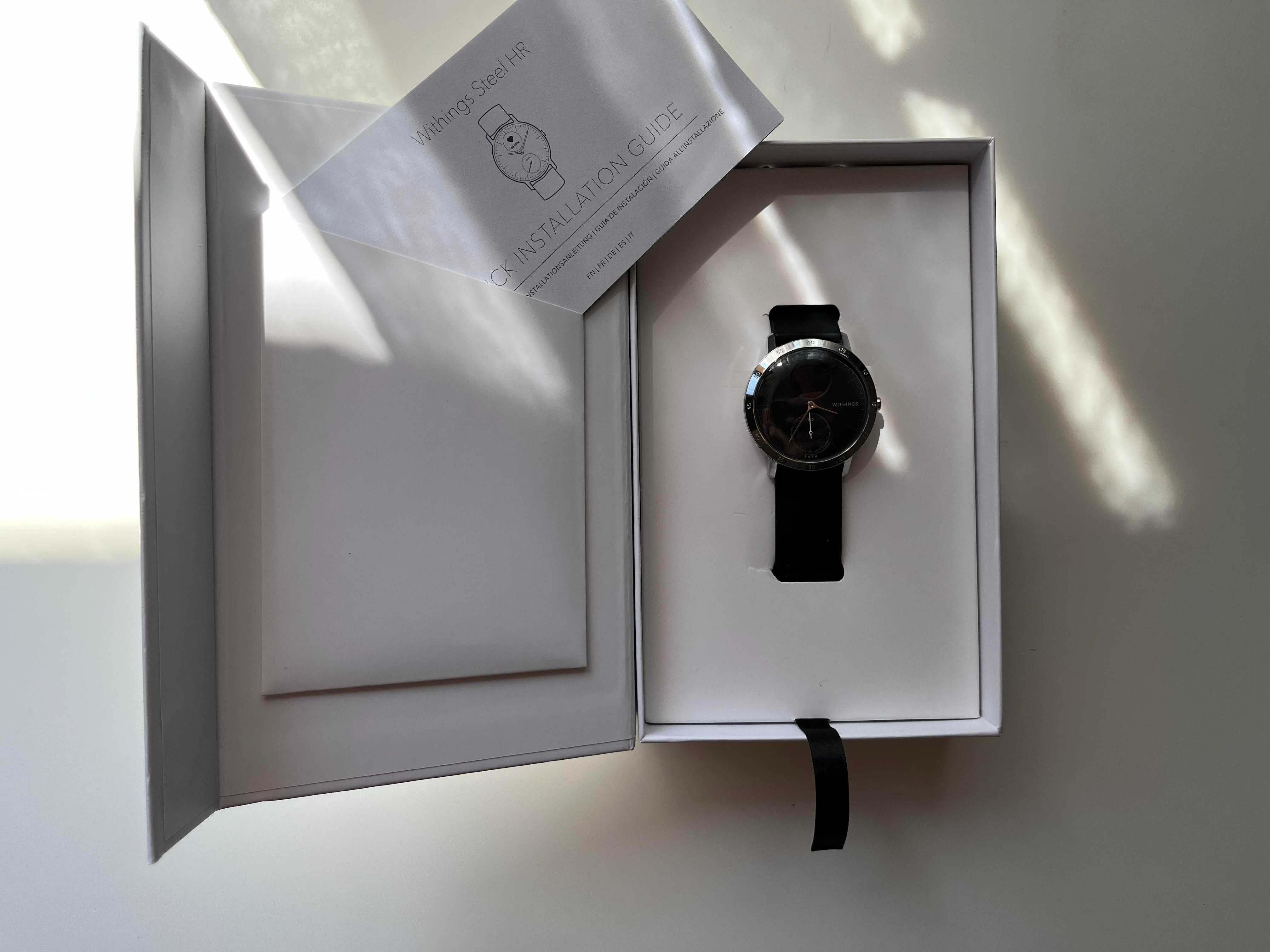 Smartwatch Withings Steel HR czarny 40mm JAK NOWY