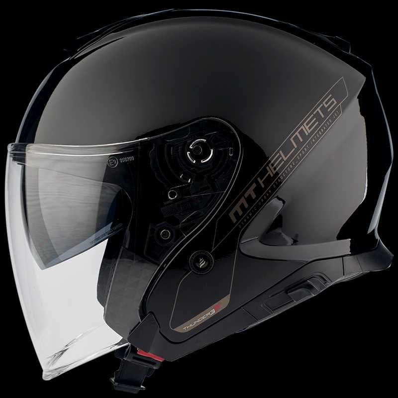 Kask otwarty jet MT Helmets THUNDER 3 SV czarny połysk r. XS 53-54 cm