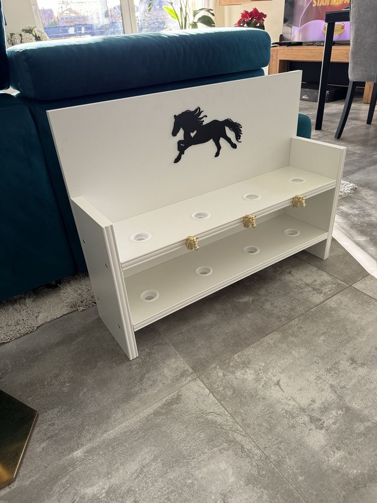 Luksusowa stajnia / stojak dla Hobby Horse biała