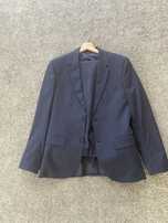 Garnitur granatowy firmy H&M jak NOWY Skinny Fit rozm. 46/48