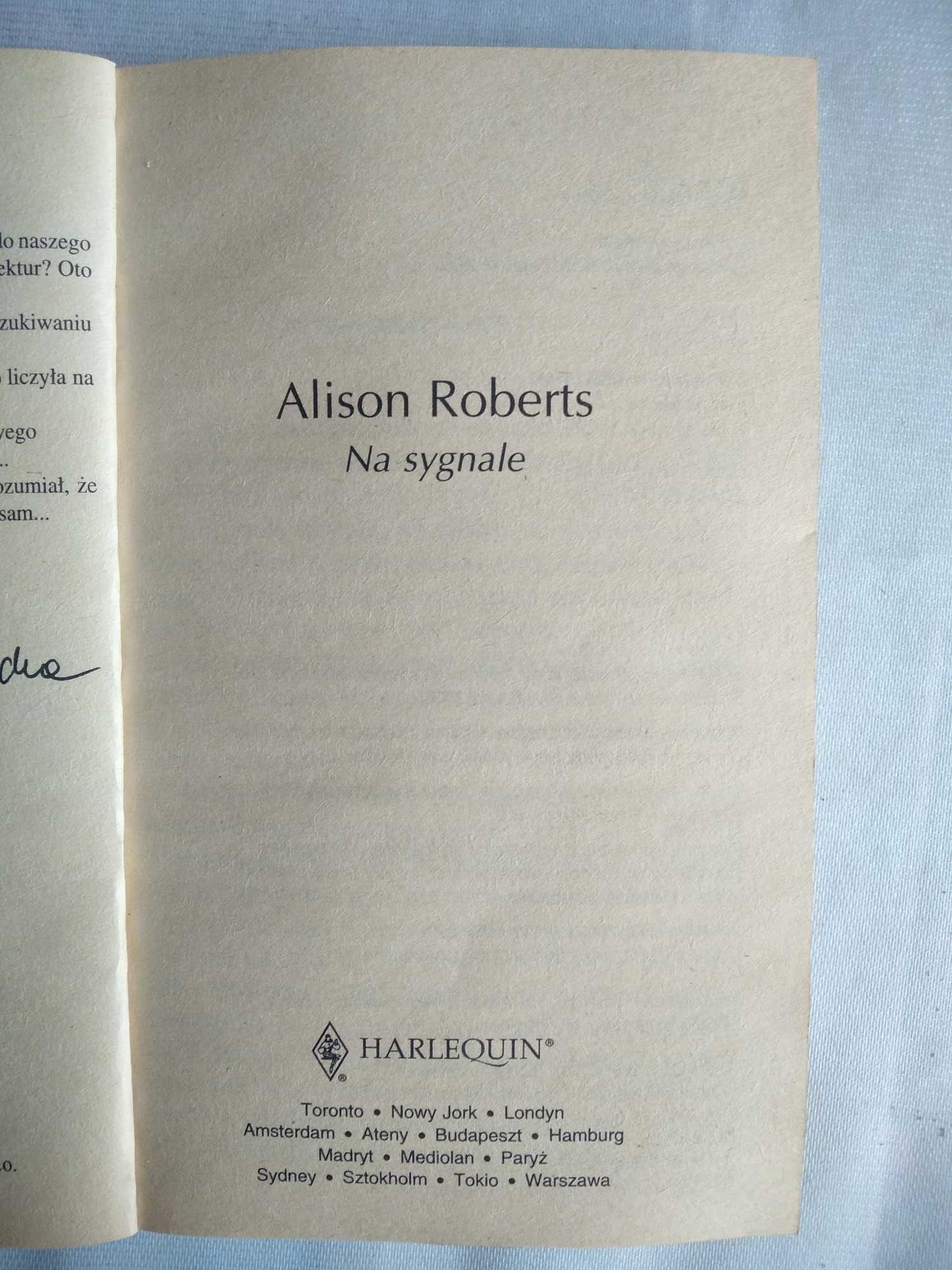 "Na sygnale" Alison Roberts