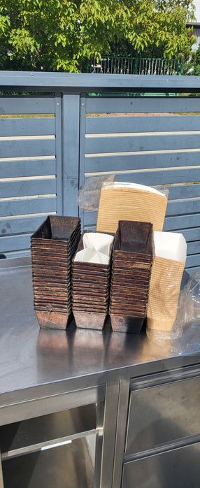 Foremki do wypieków – prostokątne, zestaw różnych sztuk,