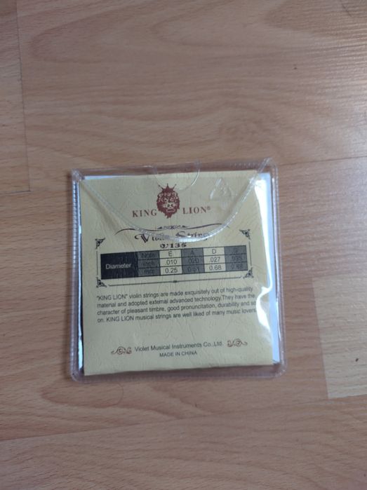 Violino cordas strings novas King Lion 135