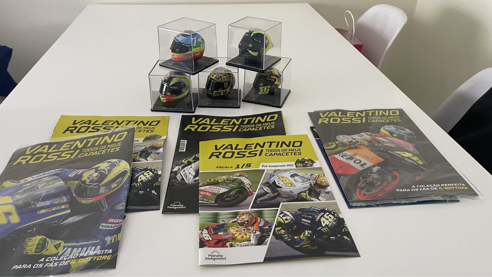 5 Capacetes Valentino Rossi